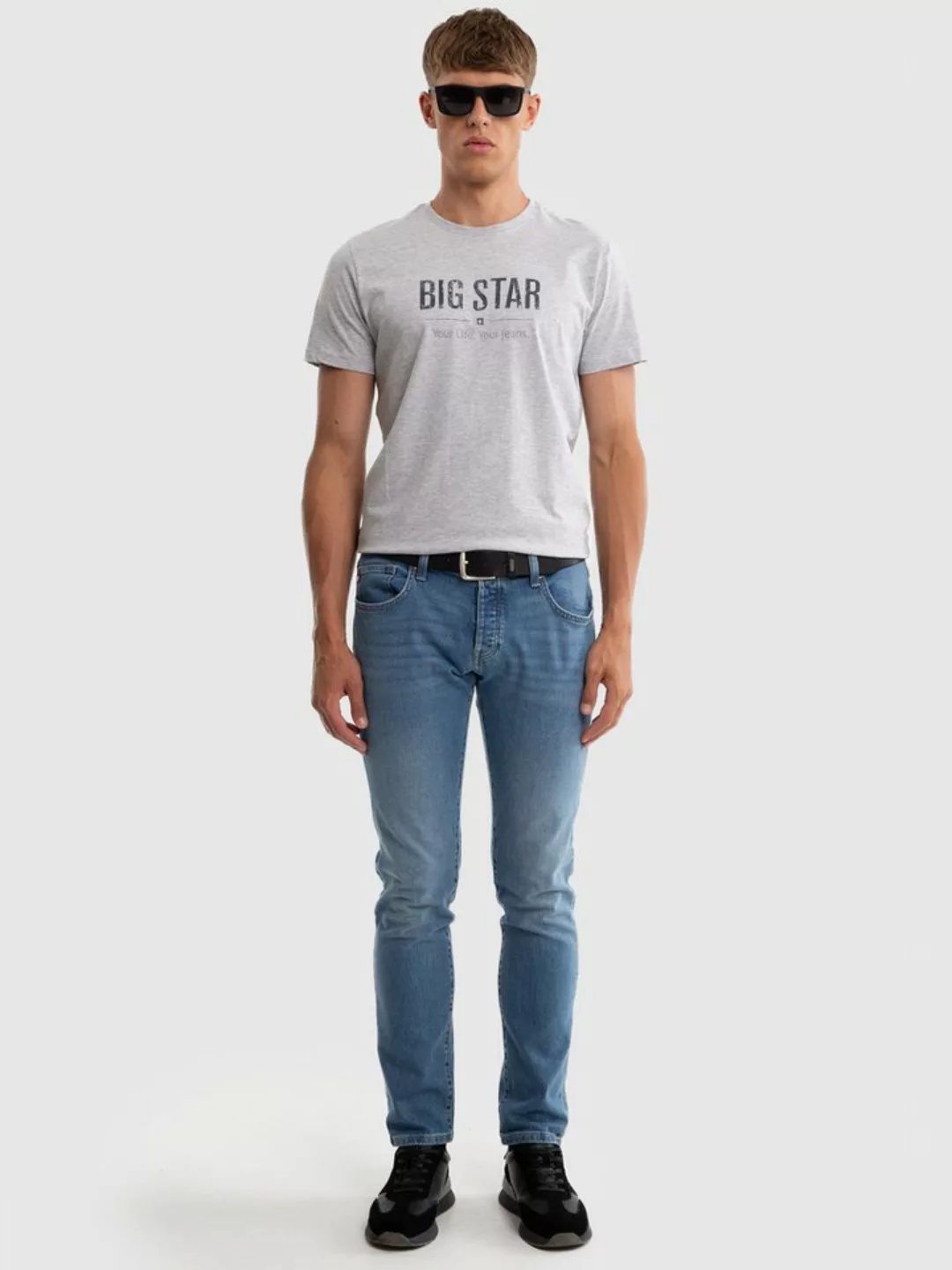 BIG STAR T-Shirt BRUNO grau günstig online kaufen