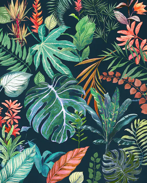 Komar Fototapete »Vlies Fototapete - Colourful Leaves - Größe 200 x 250 cm« günstig online kaufen
