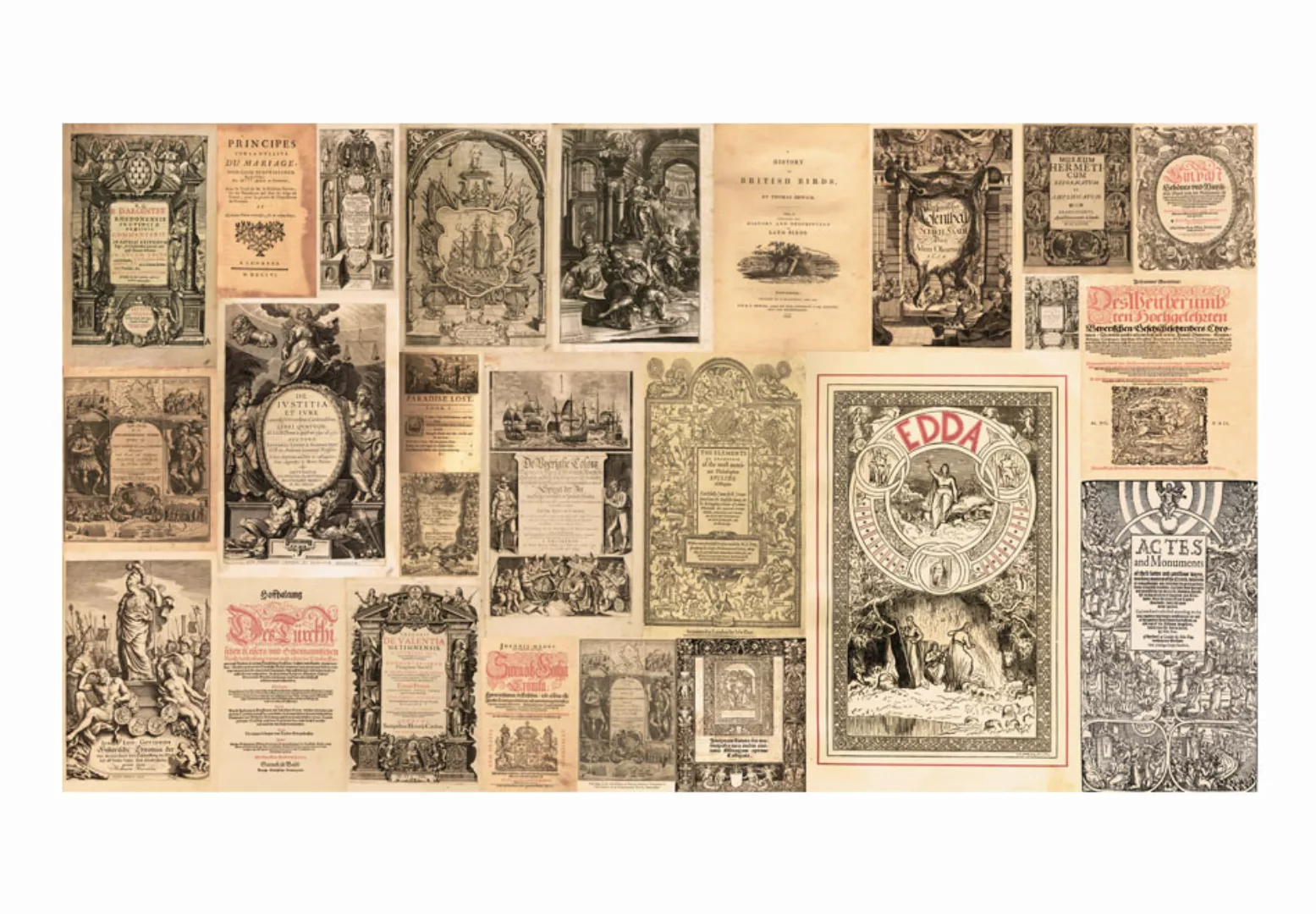 Xxl Tapete - Vintage Books günstig online kaufen