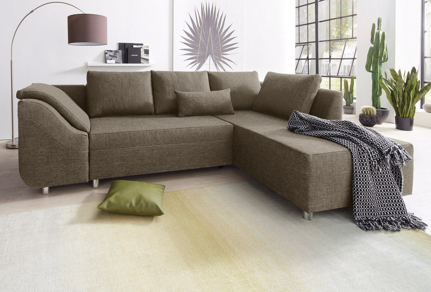 COLLECTION AB Ecksofa "Sally L-Form", mit und ohne Bettfunktion, inklusive günstig online kaufen