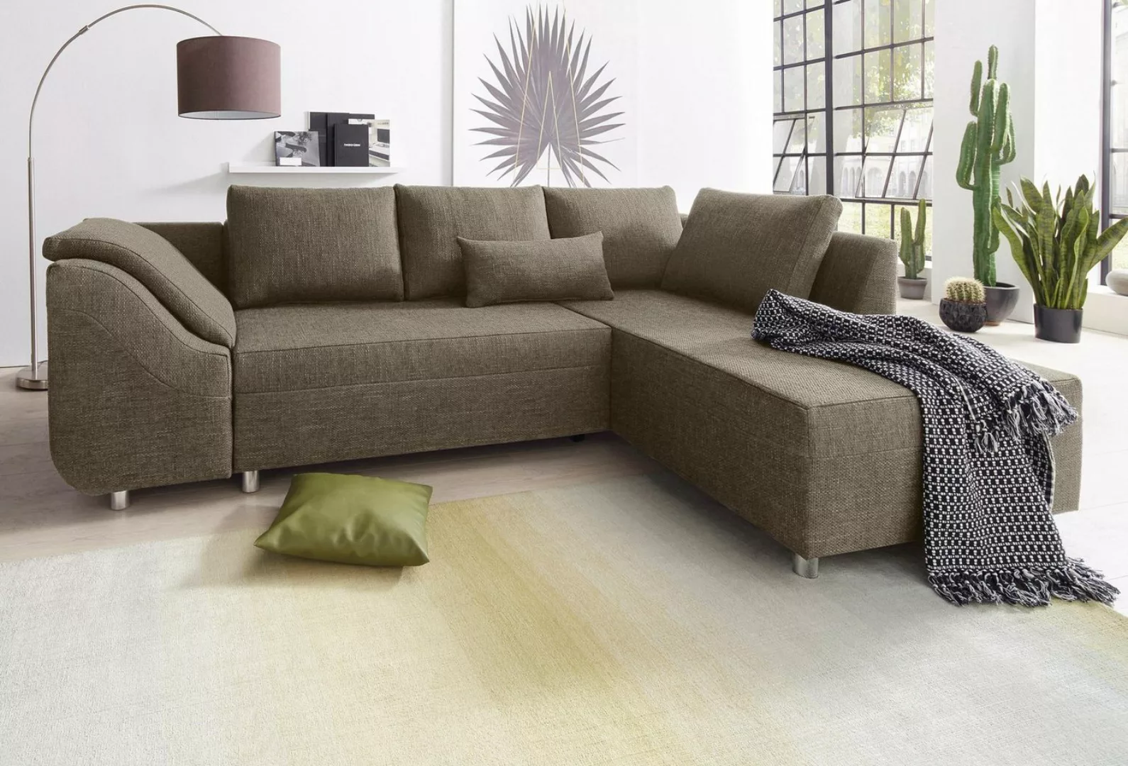 COLLECTION AB Ecksofa »Sally L-Form«, mit und ohne Bettfunktion, inklusive günstig online kaufen