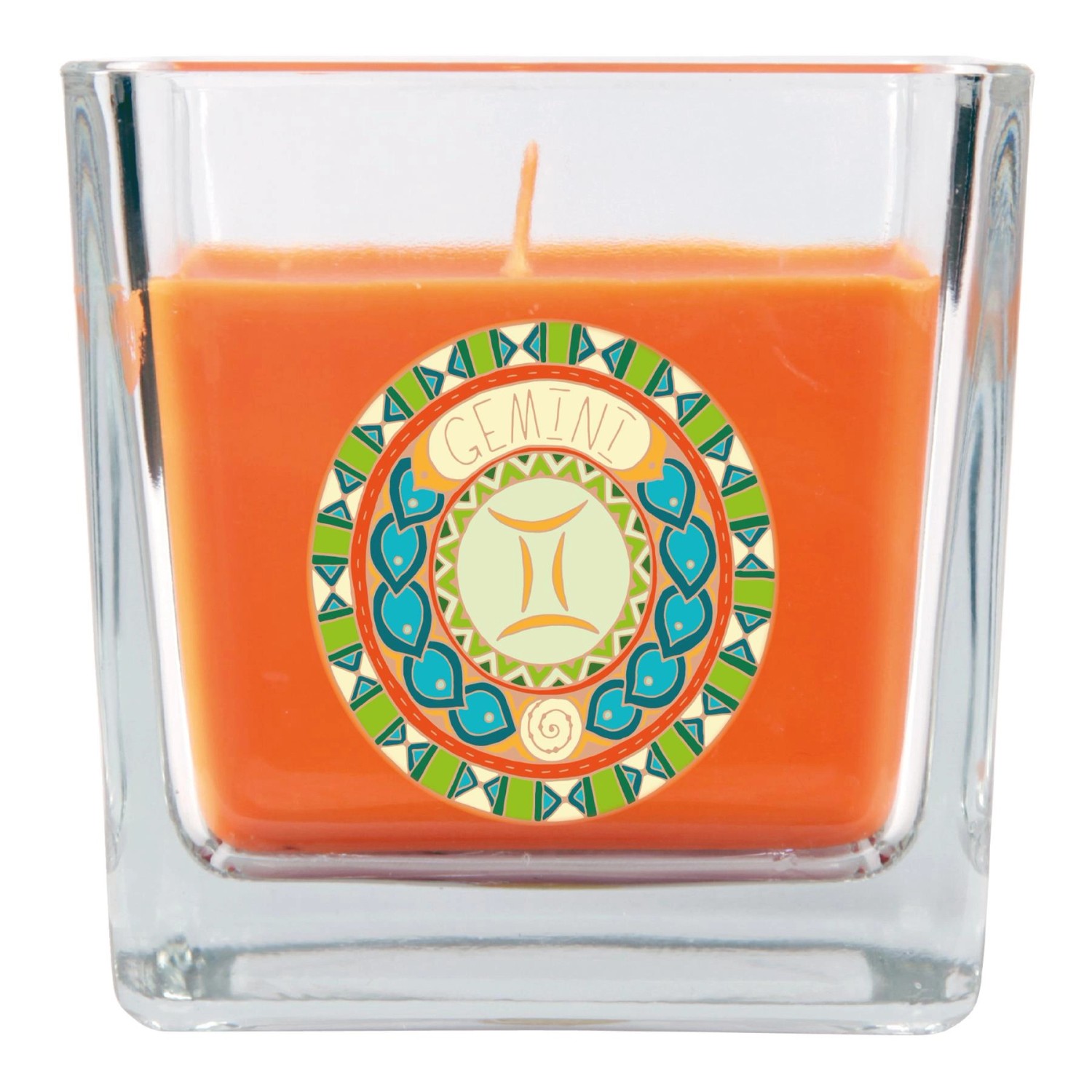 HS Candle Duftkerze & Glas Sternzeichen Honigmelone 50 Stunden Zwillinge günstig online kaufen