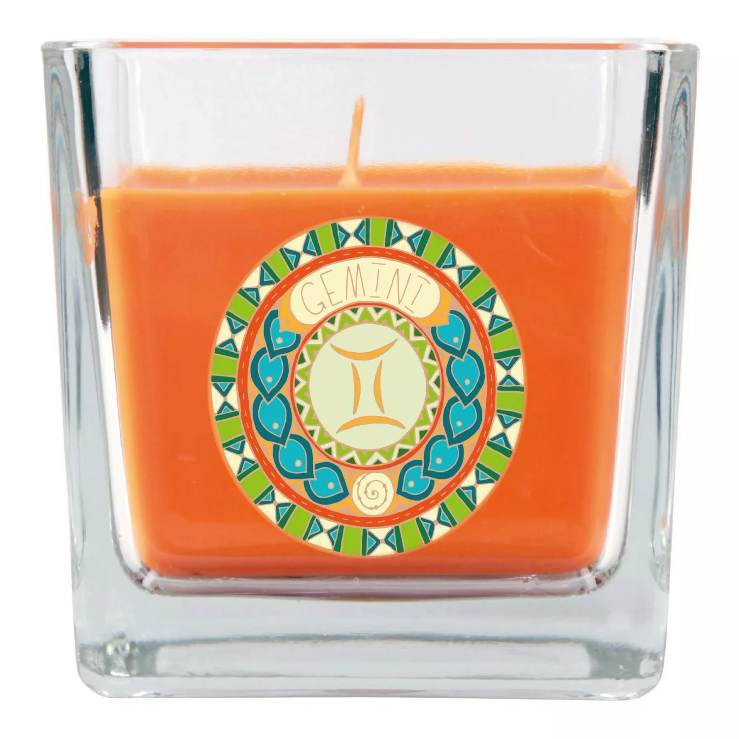 HS Candle Duftkerze & Glas Sternzeichen Honigmelone 50 Stunden Zwillinge günstig online kaufen