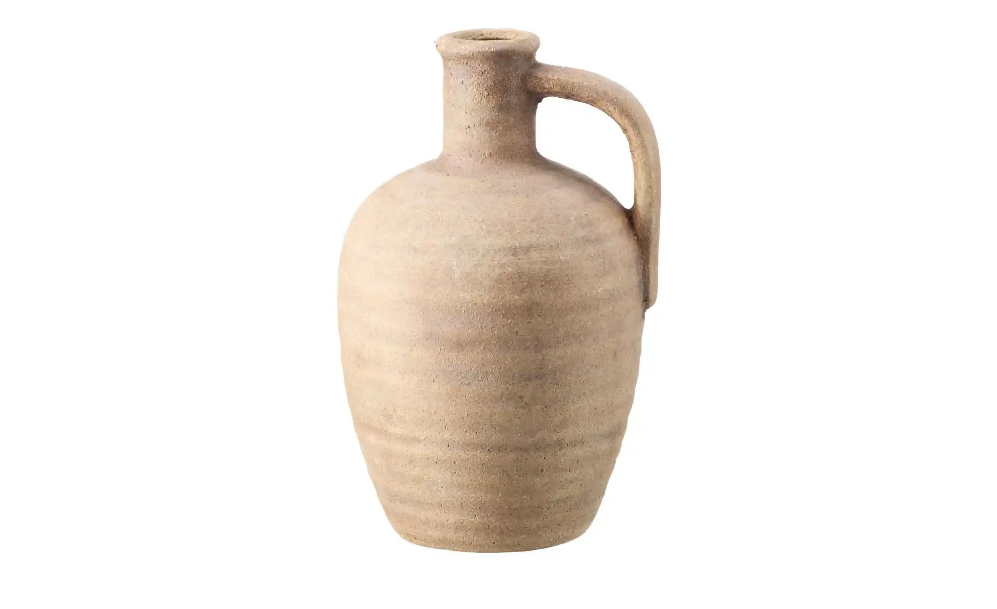 HOME STORY Vase ¦ braun ¦ Steinzeug ¦ Maße (cm): H: 27,5  Ø: 17.5 Accessoir günstig online kaufen