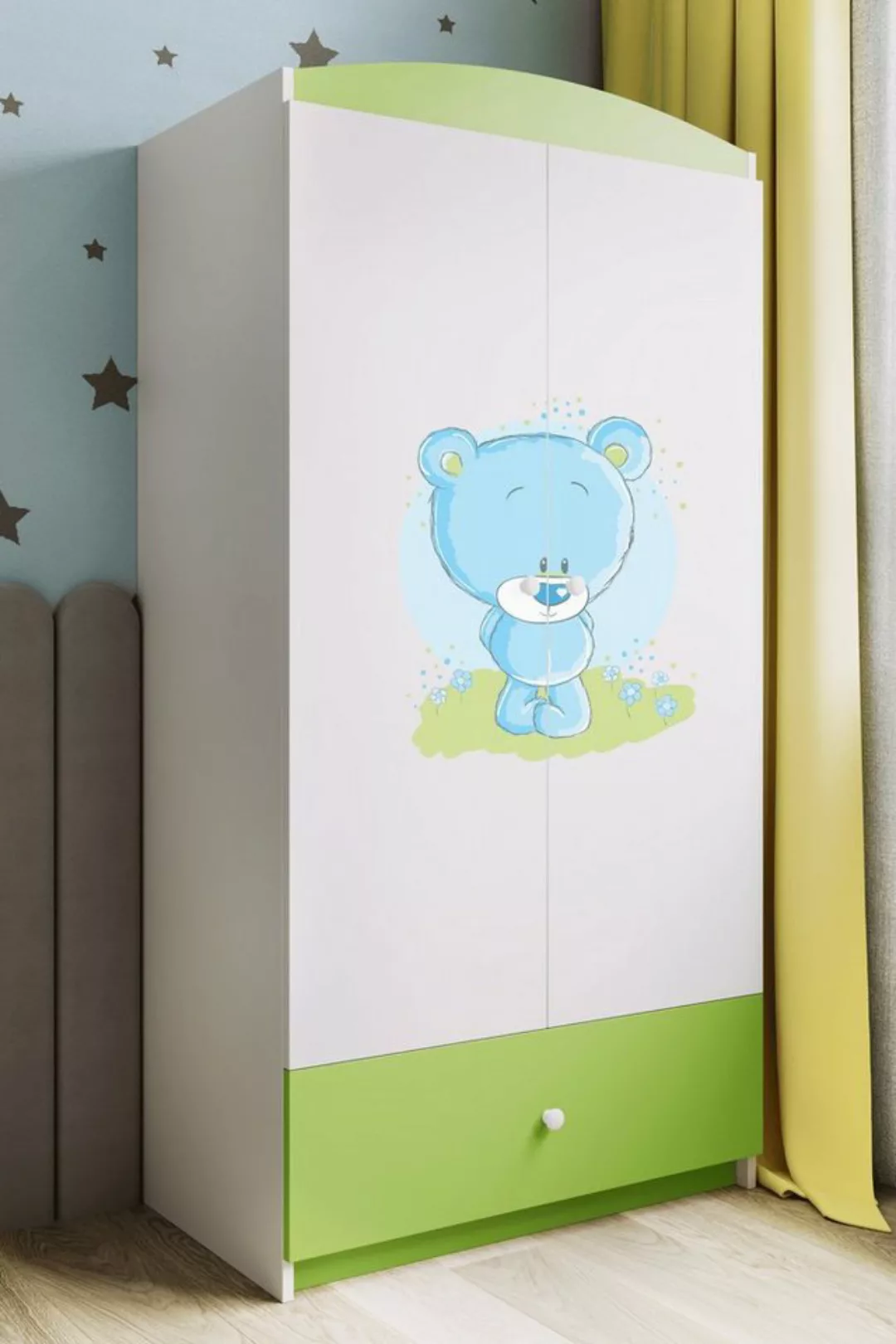 Bjird Kinderkleiderschrank Kleiderschrank Babydreams (4 Einlegeböden und Sc günstig online kaufen