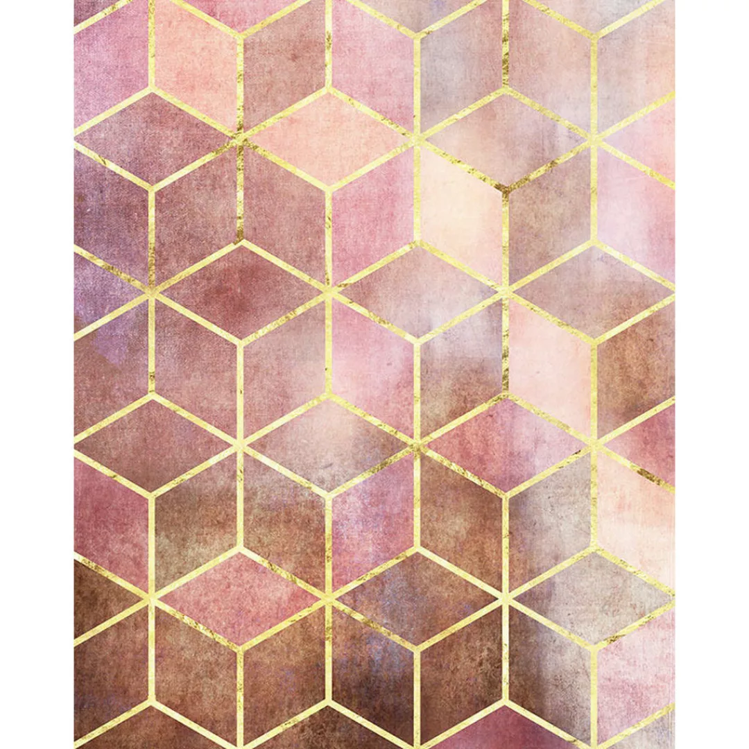 Komar Wandbild Mosaik Rosso Abstrakt B/L: ca. 40x50 cm günstig online kaufen