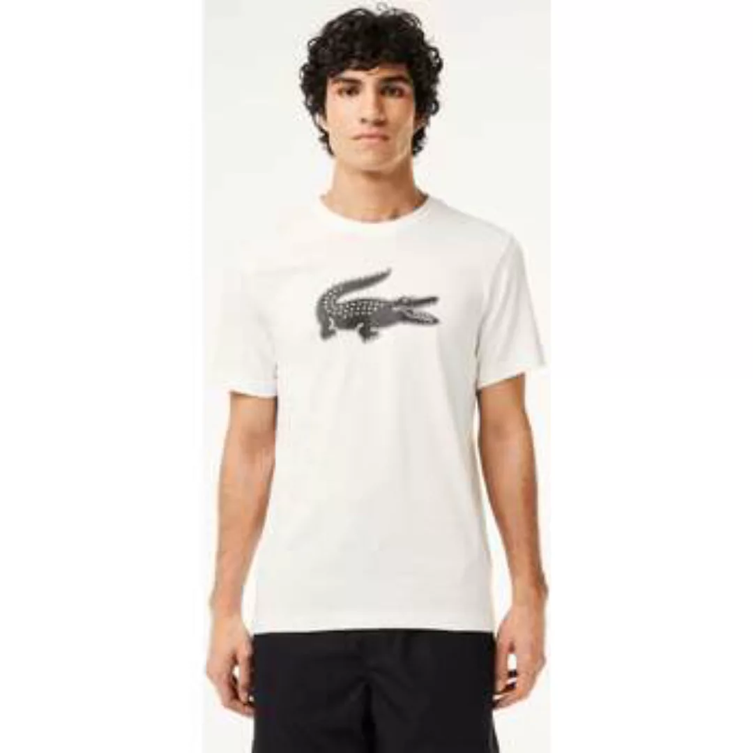 Lacoste  T-Shirts & Poloshirts Bedrucktes T-Shirt - weiß schwarz günstig online kaufen