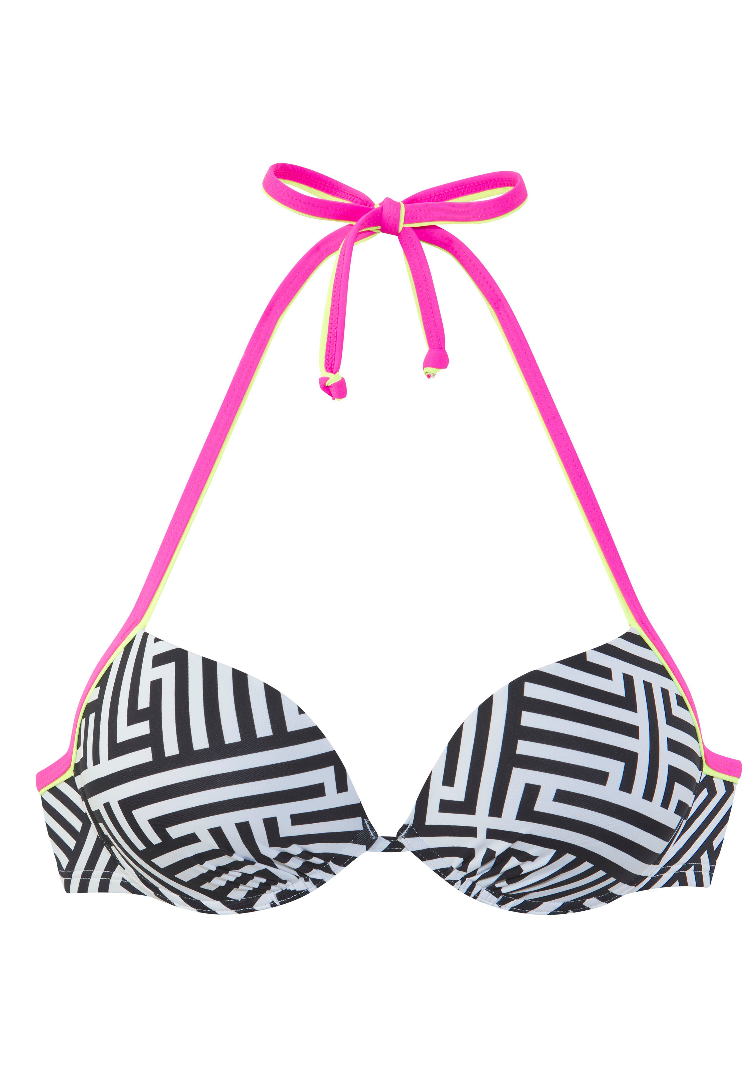 Buffalo Push-Up-Bikini-Top Gioletta, Mit kontrastfarbigen Details günstig online kaufen