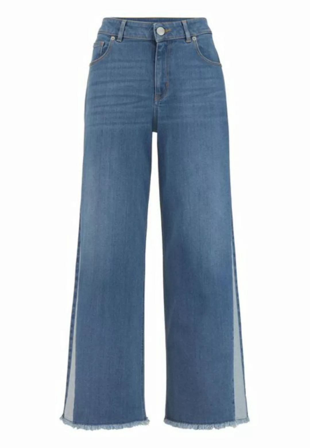 Hessnatur 5-Pocket-Jeans BetterRecycling Alva Mid Rise Wide Leg aus (1-tlg) günstig online kaufen