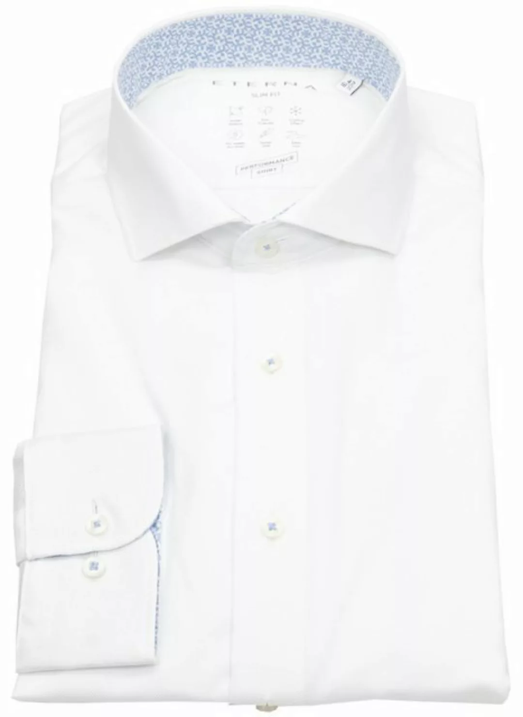 Eterna Businesshemd Slim Fit stark tailliert Kentkragen günstig online kaufen