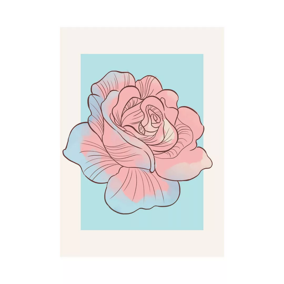 KOMAR Wandbild - Cinderella Rose - Größe: 50 x 70 cm mehrfarbig Gr. one siz günstig online kaufen