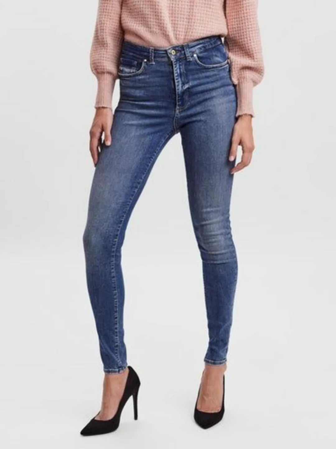 Vero Moda Damen Jeans VMSOPHIA RI372 - Skinny Fit - Blau - Medium Blue Deni günstig online kaufen