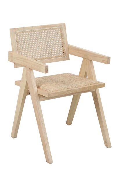 SIT Armlehnstuhl, gepolsteter Sitz, Rücken und Sitz mit Rattan günstig online kaufen