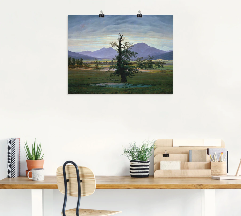 Artland Kunstdruck "Der einsame Baum", Wiesen & Bäume, (1 St.), als Alubild günstig online kaufen
