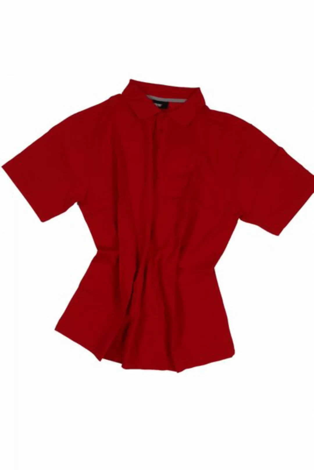 north 56 4 Poloshirt Polohemd pique in Übergröße bis 8XL von Allsize in rot günstig online kaufen