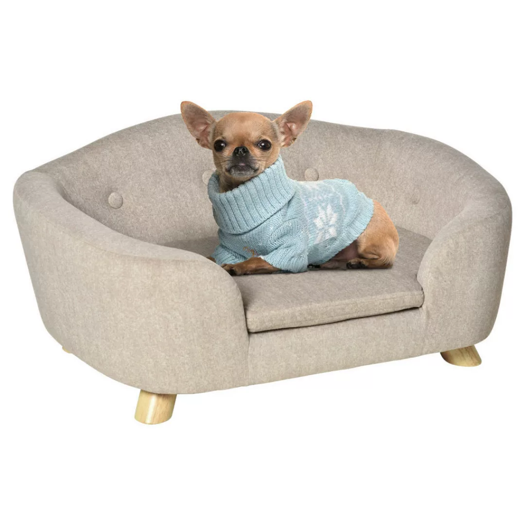 PawHut Hundebett weiß Kiefer B/H/L: ca. 47x30x70 cm günstig online kaufen