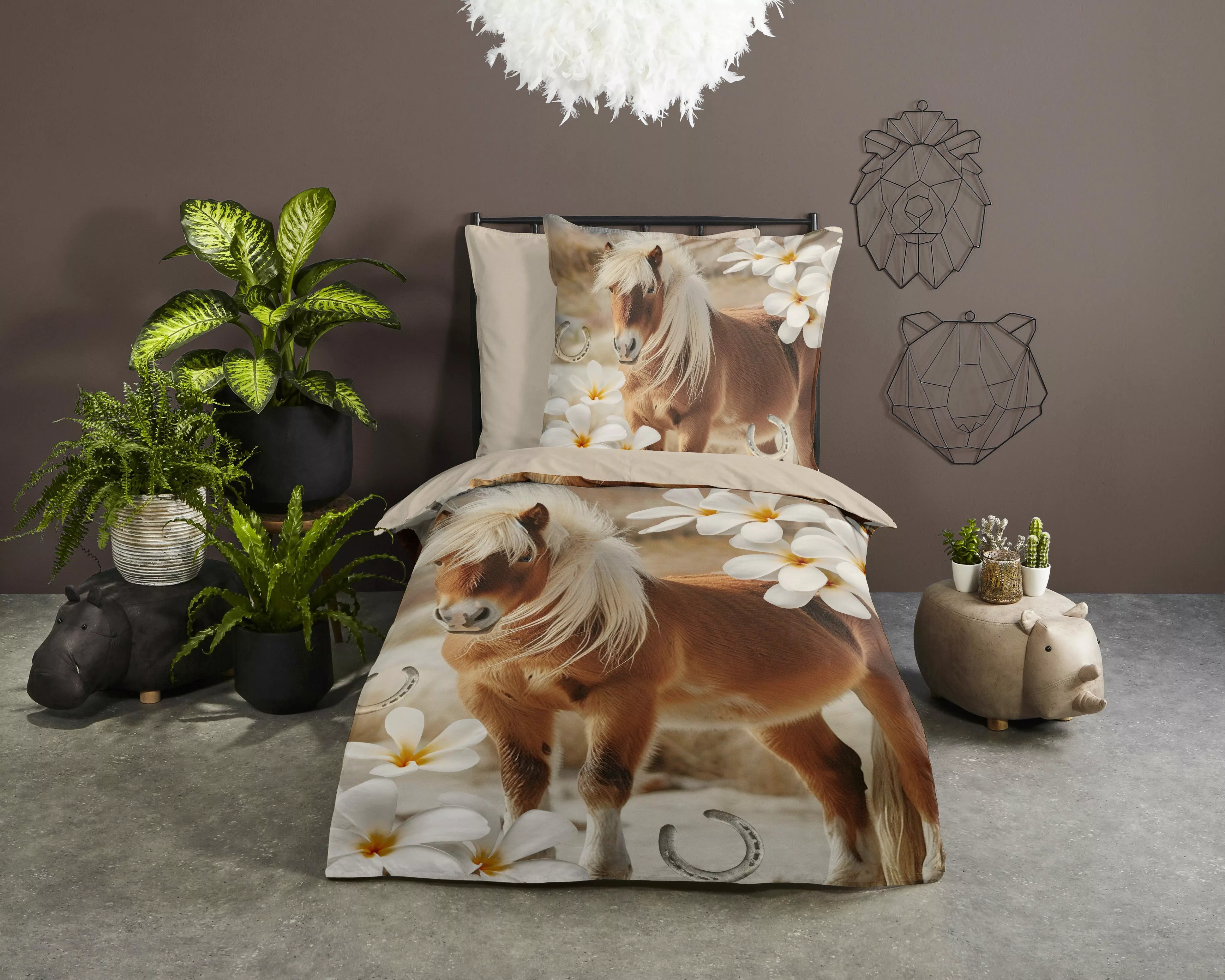 PURE luxury collection Kinderbettwäsche Fabi, Microfaser, günstig online kaufen