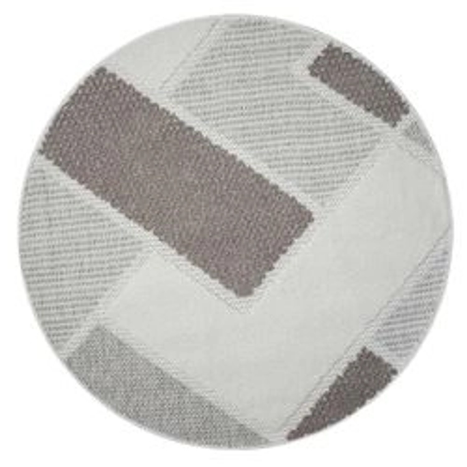 payé Teppich Linda 77 Kurzflor Rund 160x160 cm Beige Geo-Muster günstig online kaufen