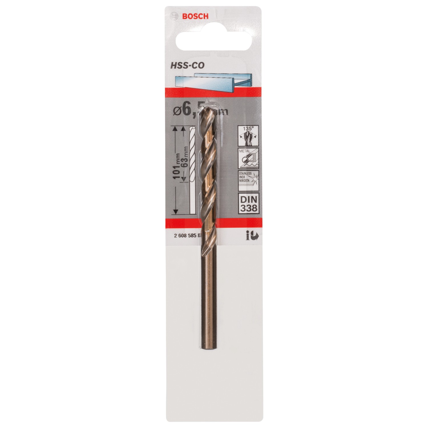 Bosch HSS-Co Metallbohrer Ø 6,5 mm x 101 mm günstig online kaufen