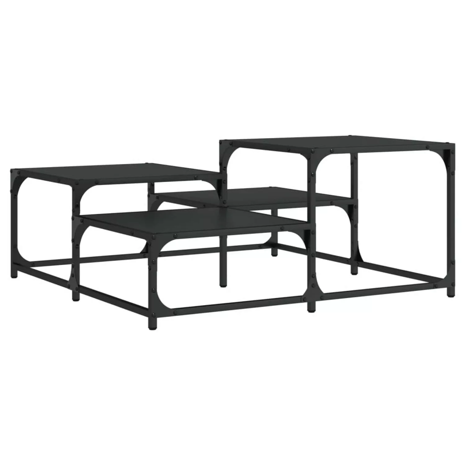 vidaXL Couchtisch Schwarz 87,5x87,5x40 cm Holzwerkstoff günstig online kaufen