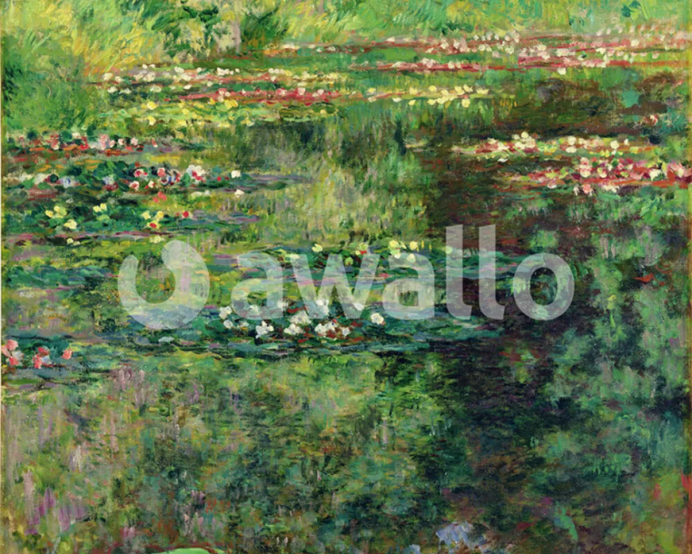 Fototapete "Monets Wasserlilienteich" 2,56x2,50 m / Glattvlies Brillant günstig online kaufen