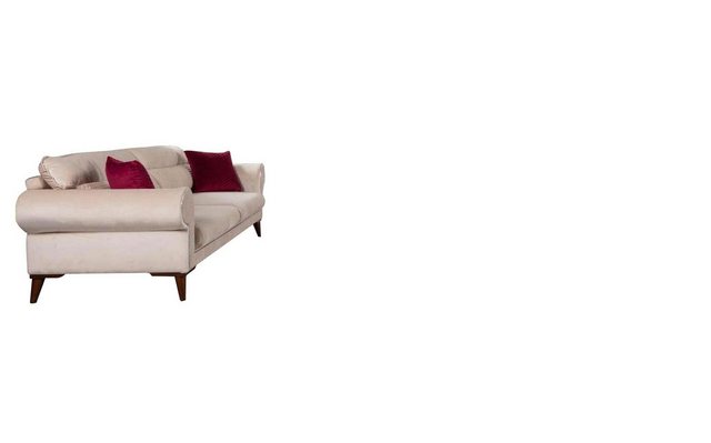 JVmoebel Sofa Garnitur Set Sofagarnitur 3+3+1 Sitz Sofa Sofas Sessel Stoff günstig online kaufen