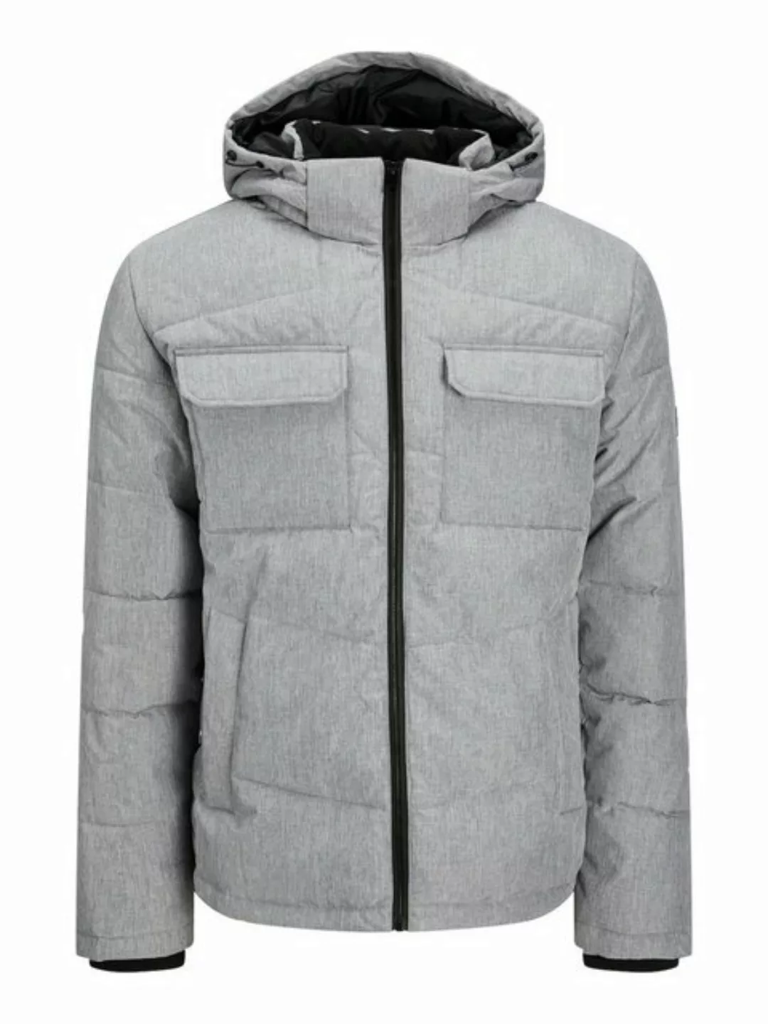 Jack & Jones Steppjacke Herren Jacke Dick Grau JJBRADY PUFFER SN günstig online kaufen