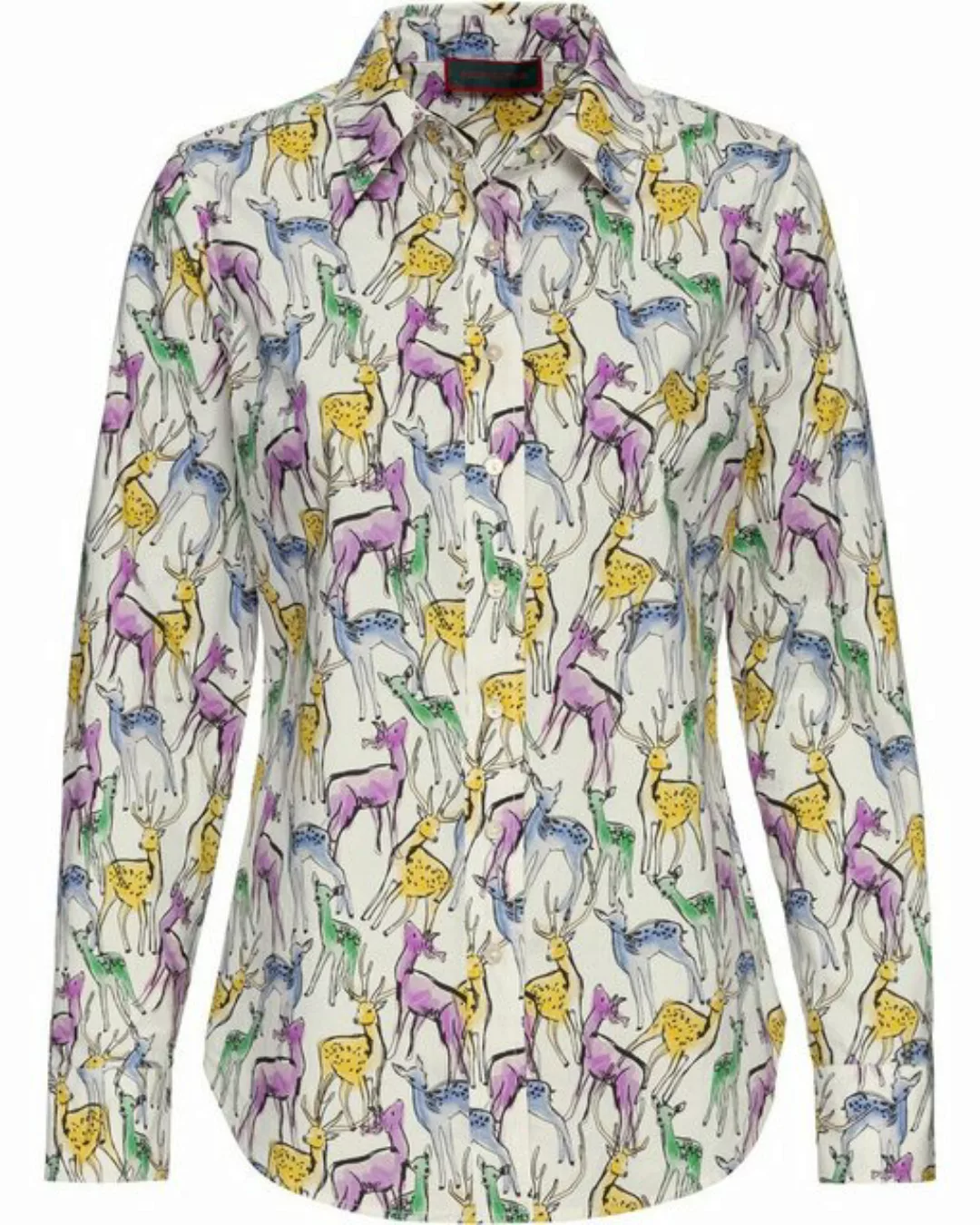 Reitmayer Hemdbluse Bluse mit Hirsch Motiv günstig online kaufen