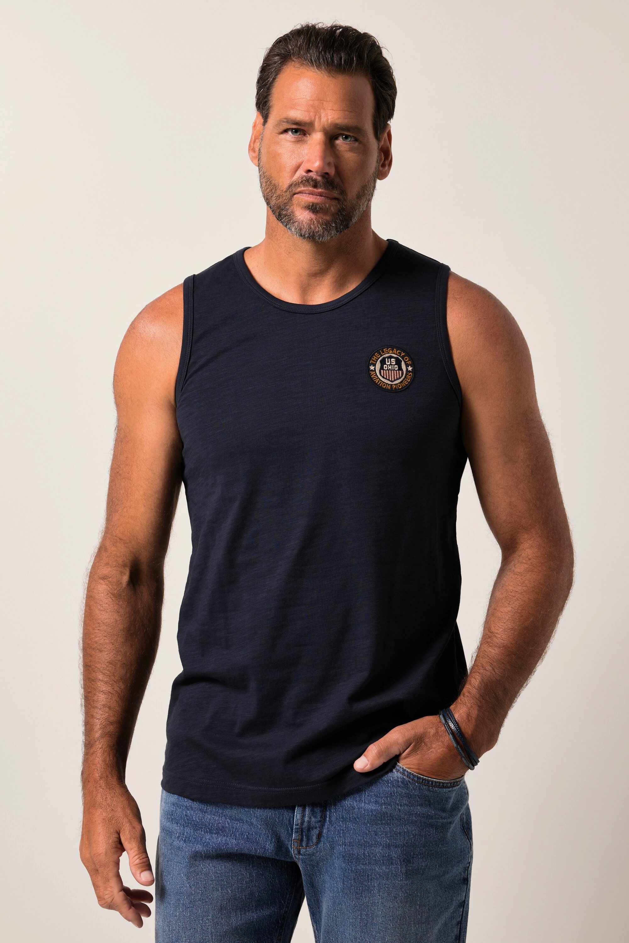 JP1880 T-Shirt JP1880 Tanktop Unterhemd Badge günstig online kaufen