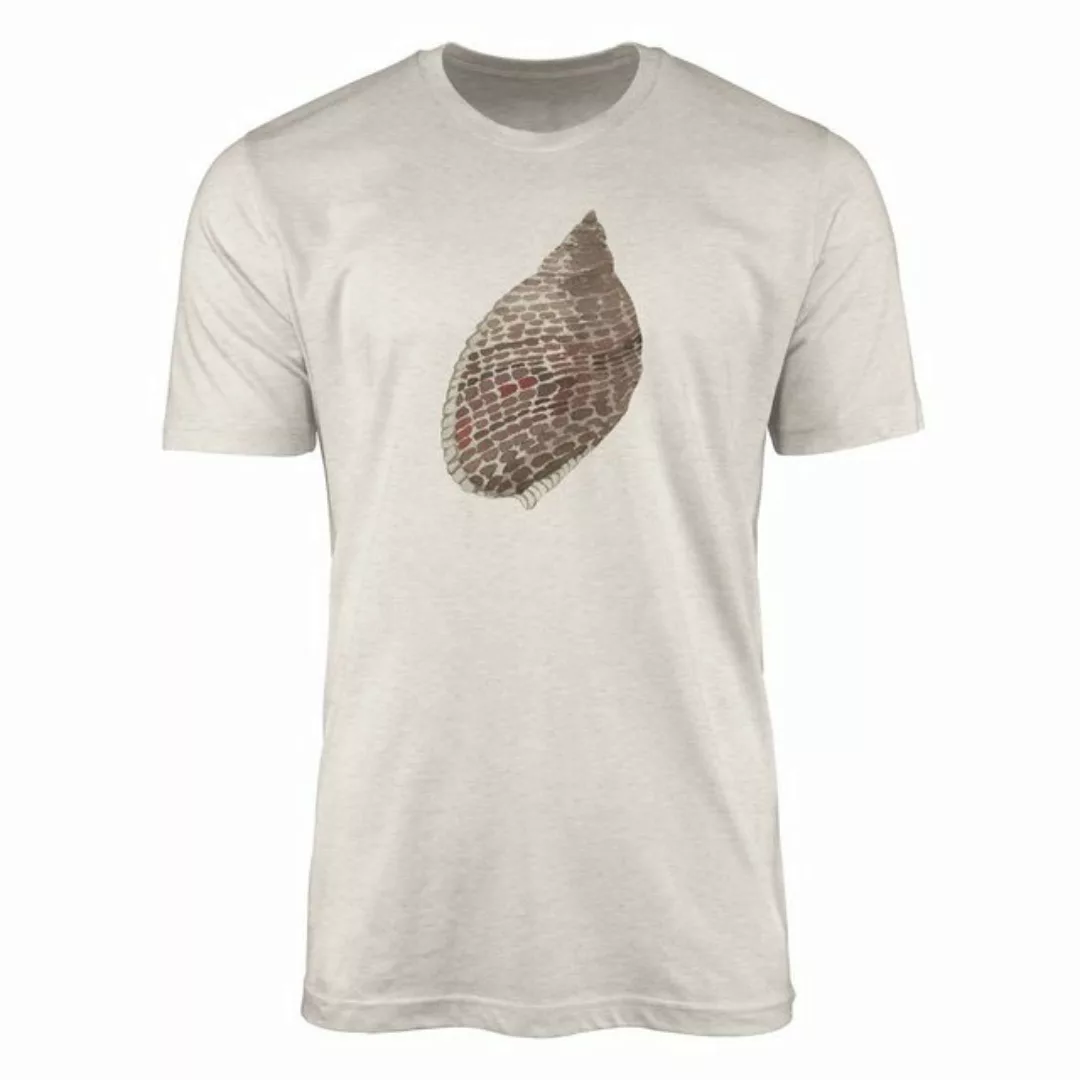 Sinus Art T-Shirt Herren Shirt 100% gekämmte Bio-Baumwolle T-Shirt Muschel günstig online kaufen