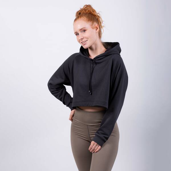 Cropped Sweatshirt - Aus Bio Baumwolle günstig online kaufen