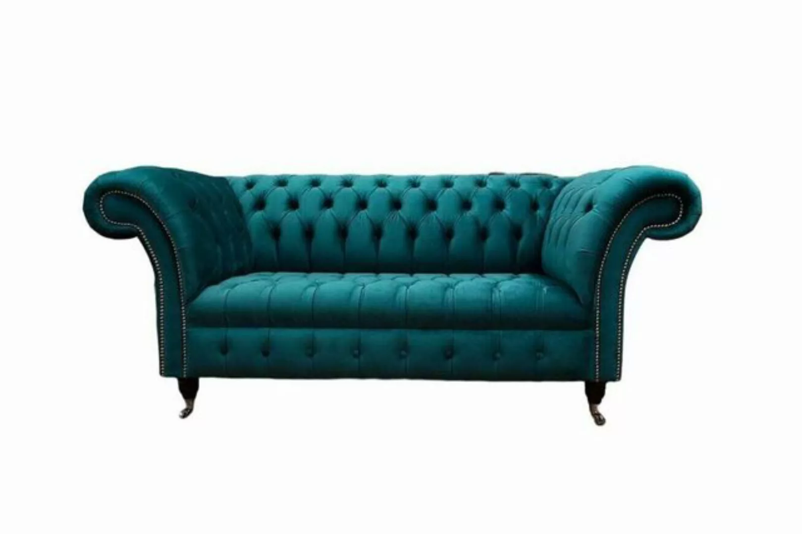 JVmoebel Sofa Sofa 2 Sitzer Design Sofas Polster Couchen Textil Chesterfiel günstig online kaufen