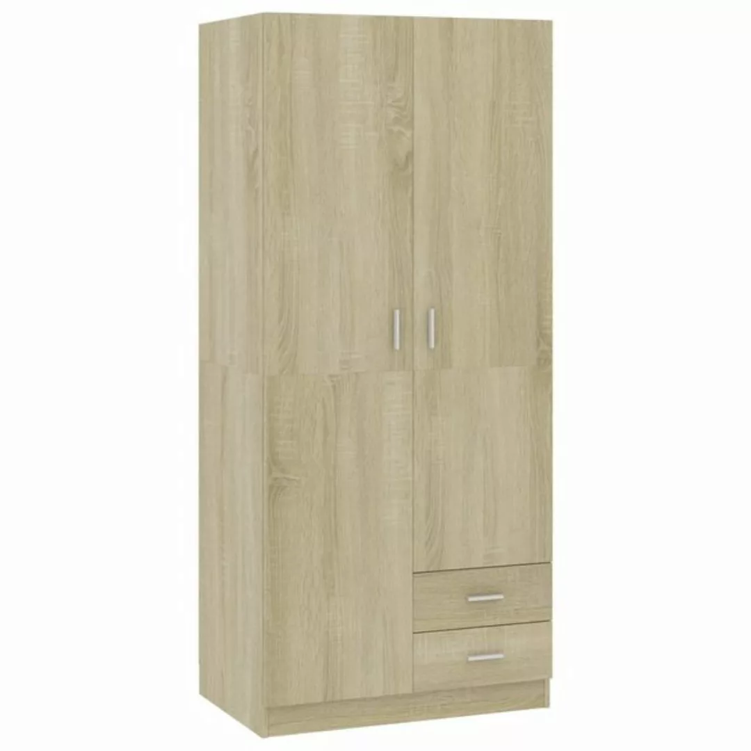 furnicato Kleiderschrank Sonoma-Eiche 80x52x180 cm Holzwerkstoff (1-St) günstig online kaufen