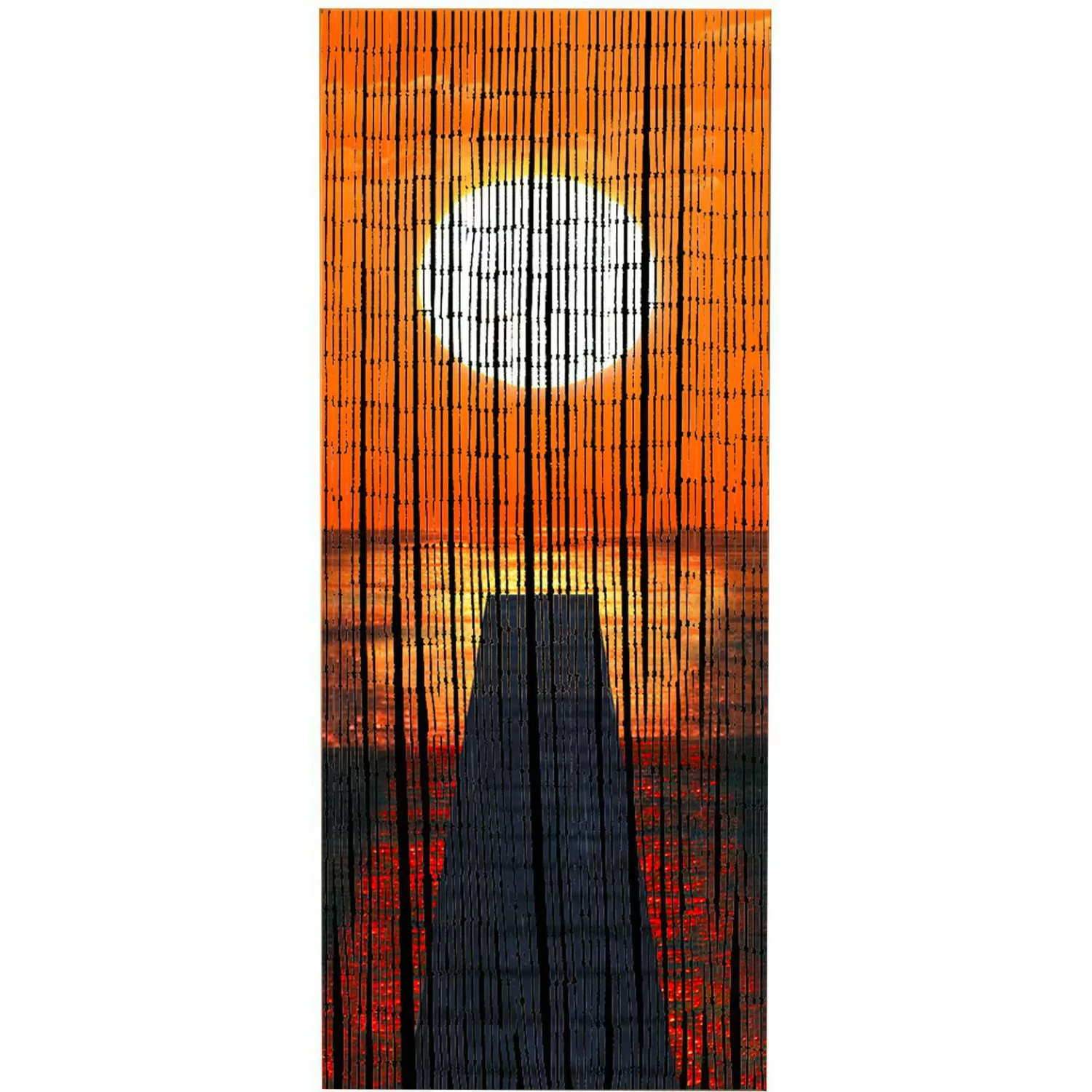 Wenko Bambusvorhang Sonnenuntergang 90 cm x 200 cm günstig online kaufen