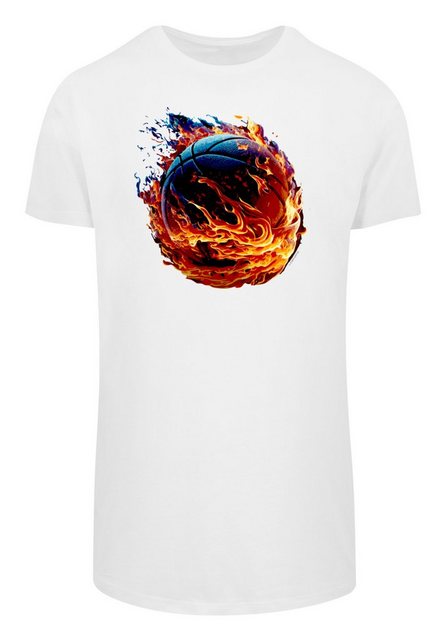 F4NT4STIC T-Shirt Basketball On Fire Sport LONG Print günstig online kaufen