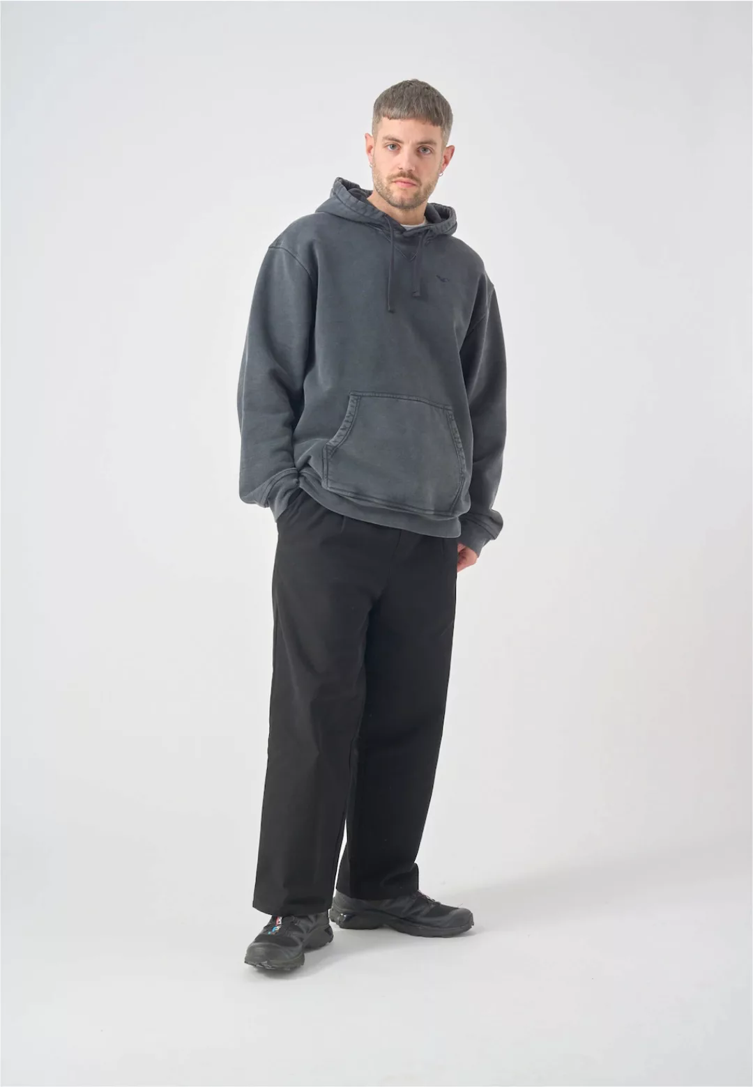 Cleptomanicx Kapuzensweatshirt "Boxy Hooded Ligull Washed", im lockeren Sch günstig online kaufen