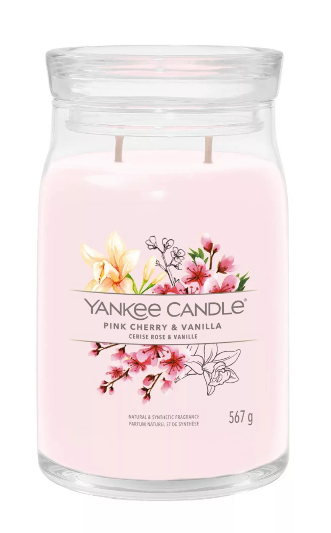 Yankee Candle Duftkerze Signature Pink Cherry & Vanilla 567 g günstig online kaufen
