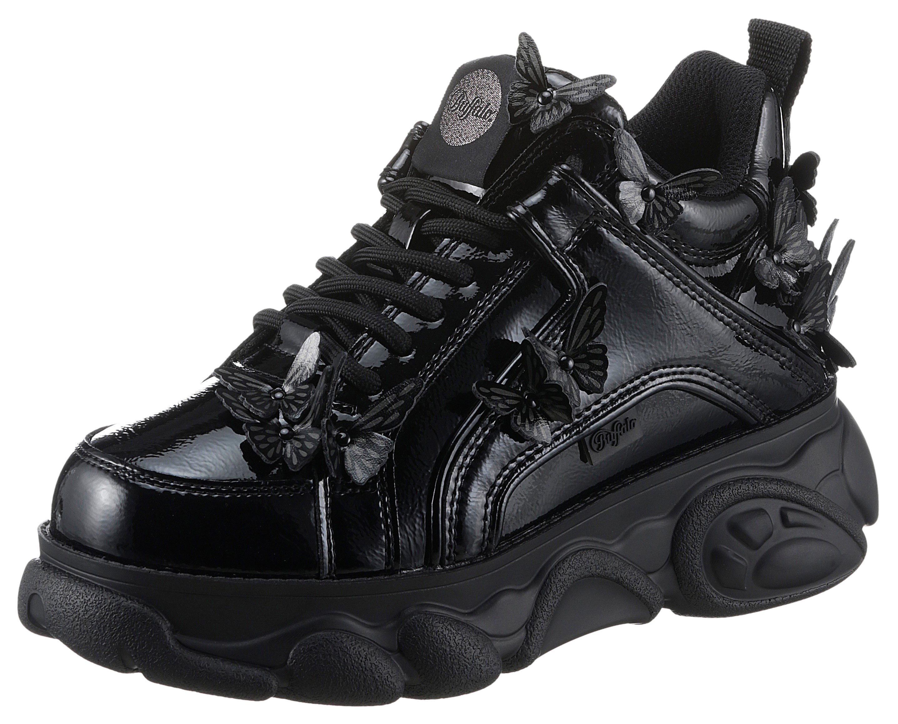 Buffalo CORIN BUTTERFLIES Plateausneaker, Freizeitschuh, Halbschuh, günstig online kaufen