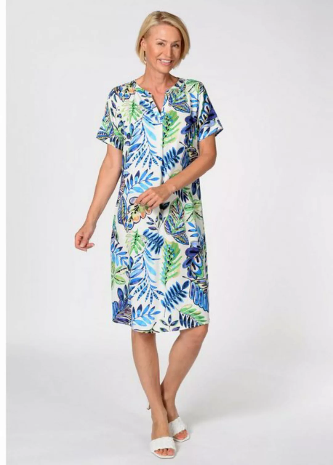 Clarina Sommerkleid Kleid, 1/2-Arm, Alloverprint günstig online kaufen