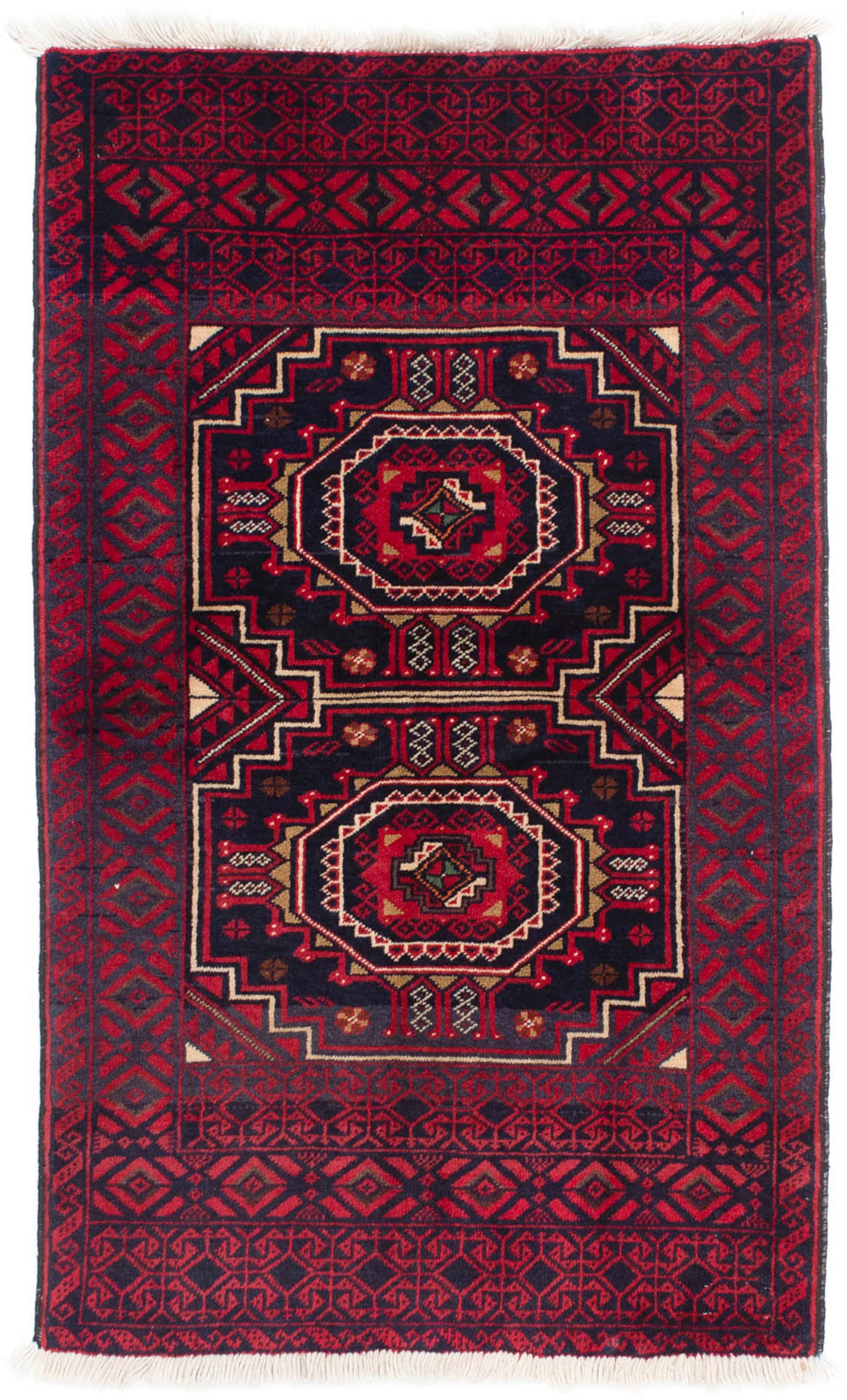 morgenland Orientteppich »Belutsch - 146 x 84 cm - dunkelrot«, rechteckig, günstig online kaufen