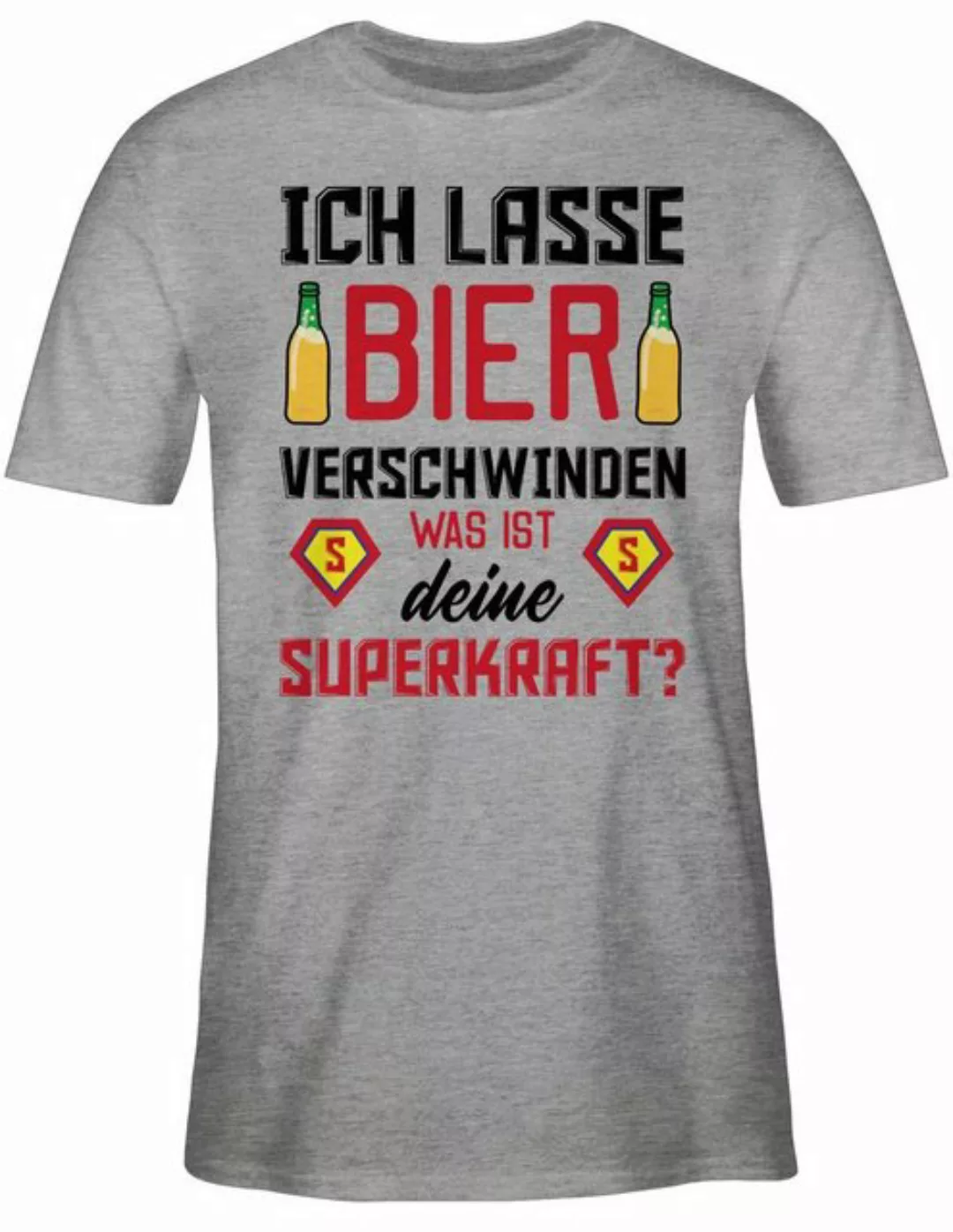 Shirtracer T-Shirt Ich lasse Bier verschwinden was ist deine Superkraft Par günstig online kaufen