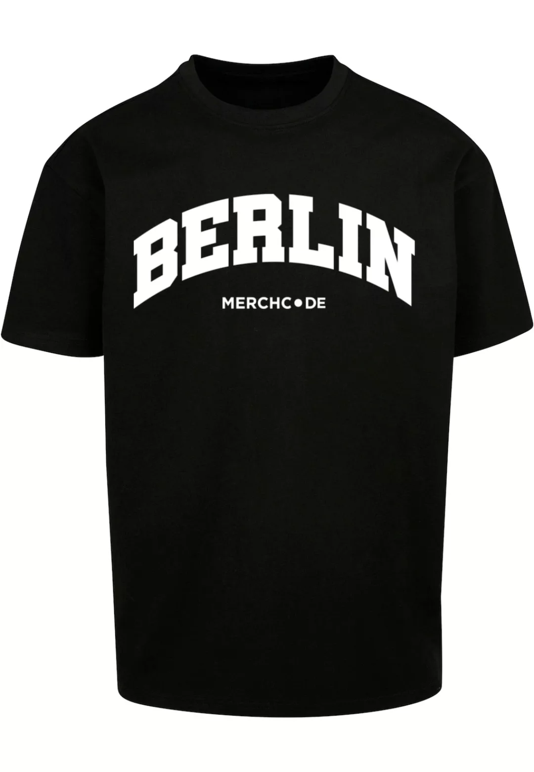 Merchcode T-Shirt "Merchcode Herren Berlin Wording - Heavy Oversize Tee" günstig online kaufen