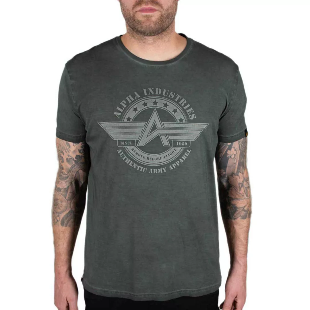 Alpha Industries Ai Olidye Kurzärmeliges T-shirt XS Dark Olive günstig online kaufen
