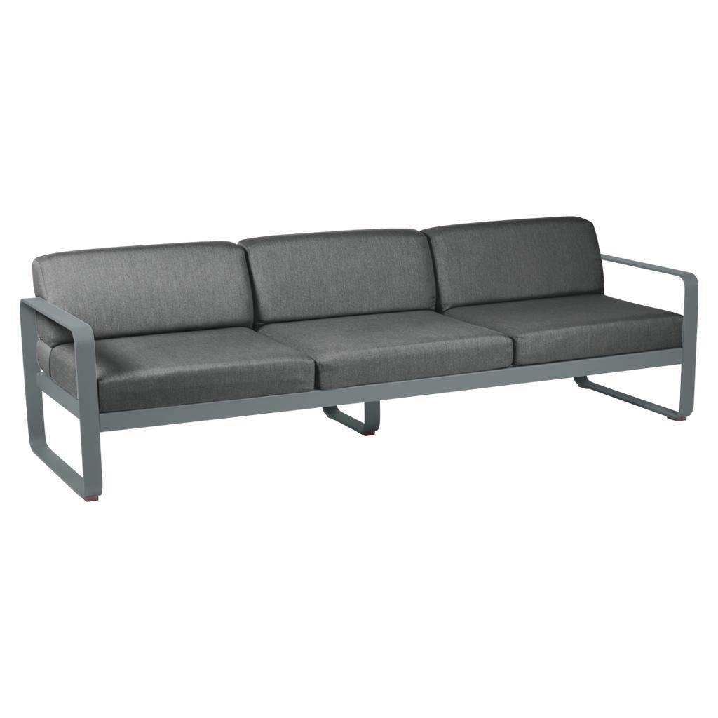 Bellevie 3-Sitzer Lounge-Sofa 26 Gewittergrau A3 Graphitgrau günstig online kaufen