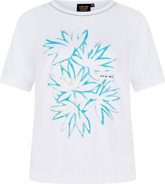 Canyon Kurzarmshirt T-Shirt 1/2 Arm WHITE-TÜRKIS günstig online kaufen