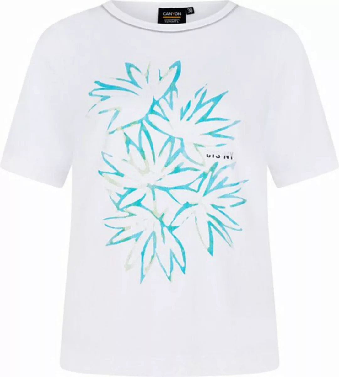 Canyon Kurzarmshirt T-Shirt 1/2 Arm WHITE-TÜRKIS günstig online kaufen