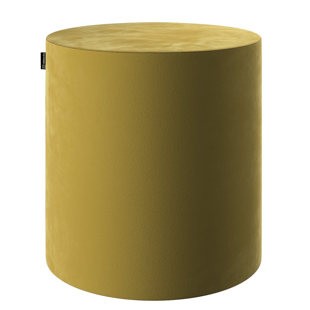 Pouf Barrel, olivegrün, ø40 cm x 40 cm, Velvet (704-27) günstig online kaufen