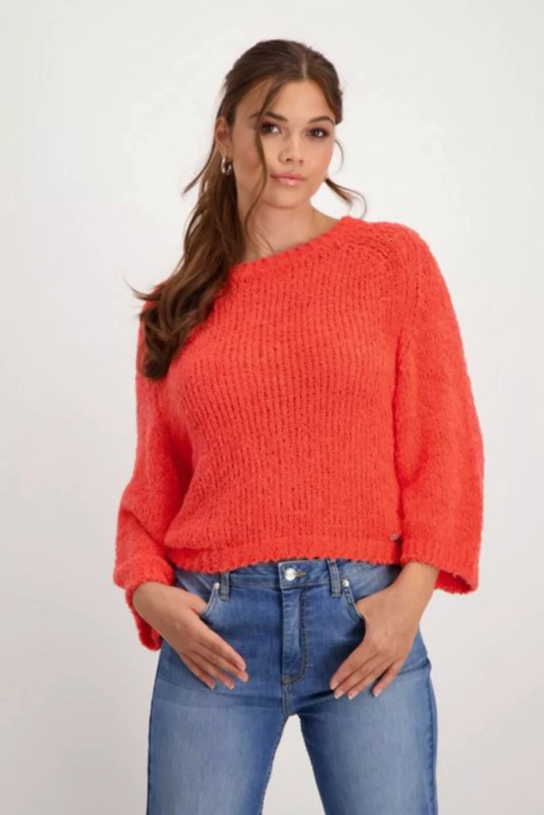 Monari Kapuzenpullover Pullover, bright coral günstig online kaufen