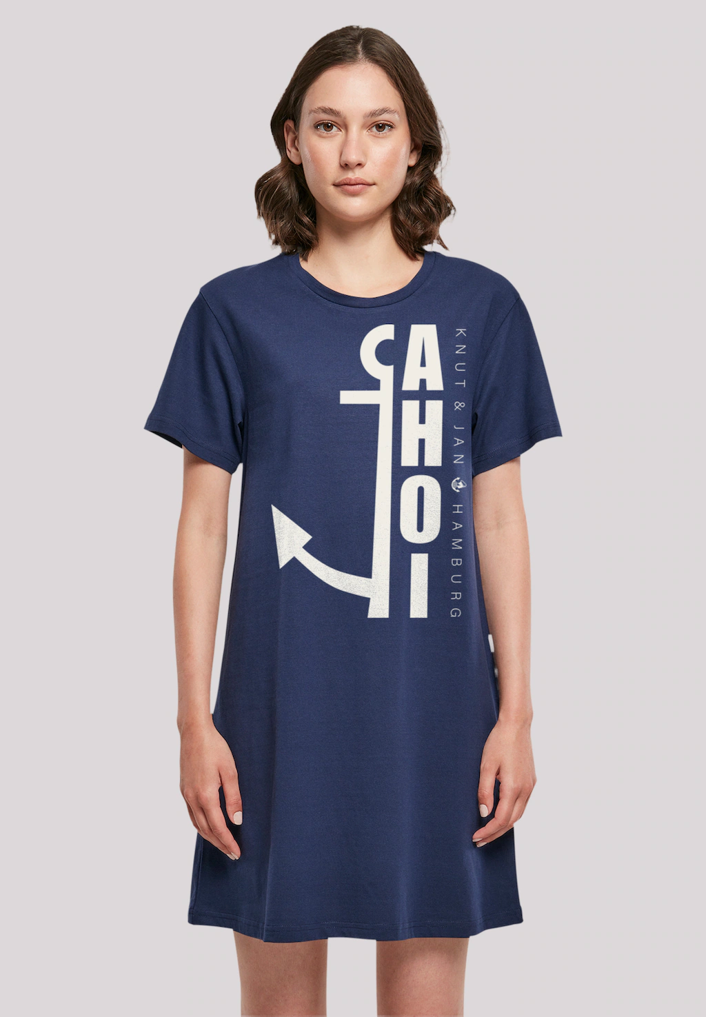 F4NT4STIC Shirtkleid "Ahoi Anker Knut & Jan Hamburg", Print günstig online kaufen