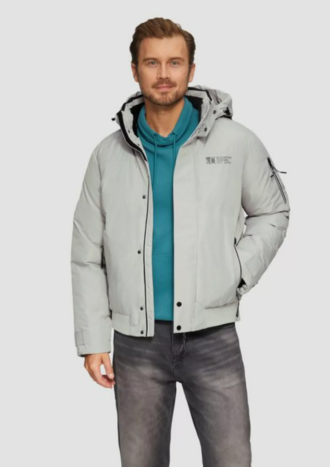 s.Oliver Allwetterjacke Wasserabweisender wattierter Blouson mit Kontrast-D günstig online kaufen